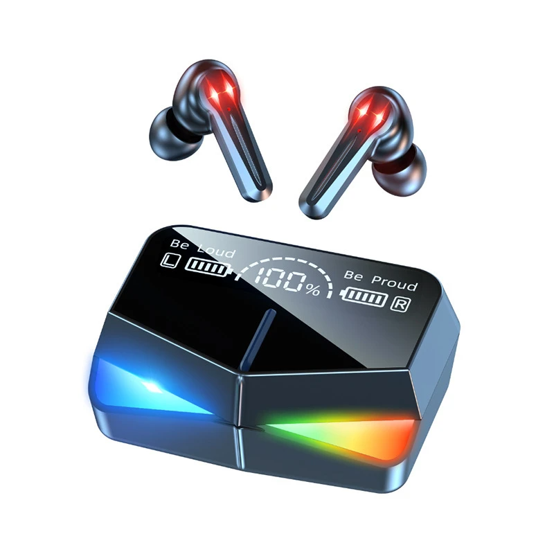 هدفون مخصوص بازی بلوتوثی دامیکس مدل M28 دو گوشی، با رابط USB Type-C، مناسب برای آقایان و بانوان