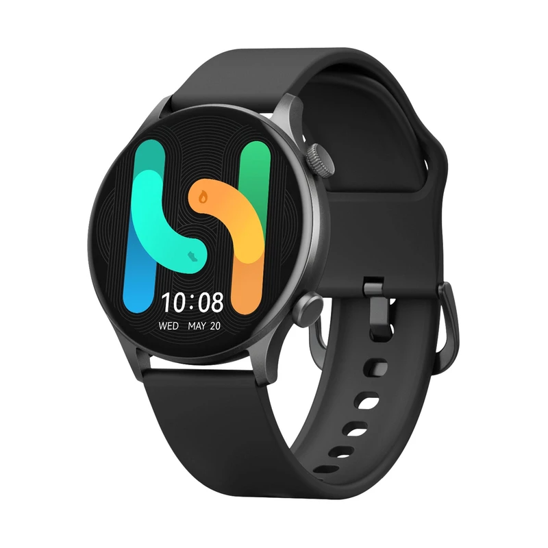 ساعت هوشمند هایلو مدل Solar Plus، مناسب برای ورزش، روزمره، دارای قابلیتهای صفحه نمایش رنگی و لمسی، کنترل سطح اکسیژن خون، قابلیت مکالمه از طریق بلوتوث، بند سیلیکون، فرم صفحه گرد
